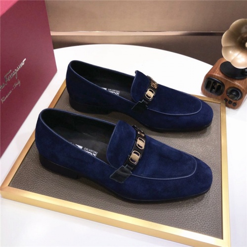 Ferragamo Salvatore FS Leather Shoes For Men #926255