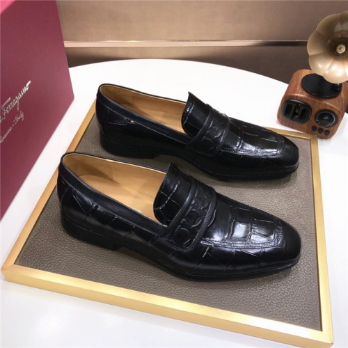 Salvatore Ferragamo Leather Shoes For Men #926257 $92.00 USD, Wholesale Replica Salvatore Ferragamo Leather Shoes
