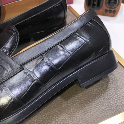Replica Salvatore Ferragamo Leather Shoes For Men #926257 $92.00 USD for Wholesale