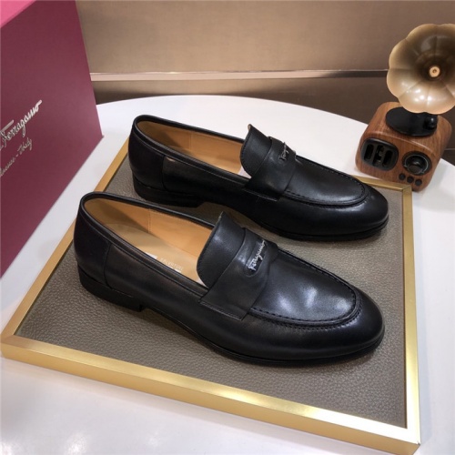 Salvatore Ferragamo Leather Shoes For Men #926258 $96.00 USD, Wholesale Replica Salvatore Ferragamo Leather Shoes