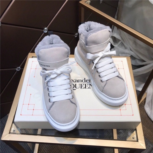 Replica Alexander McQueen High Tops Shoes For Women #926290 $115.00 USD for Wholesale