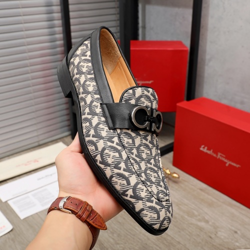 Replica Ferragamo Salvatore FS Leather Shoes For Men #926550 $76.00 USD for Wholesale