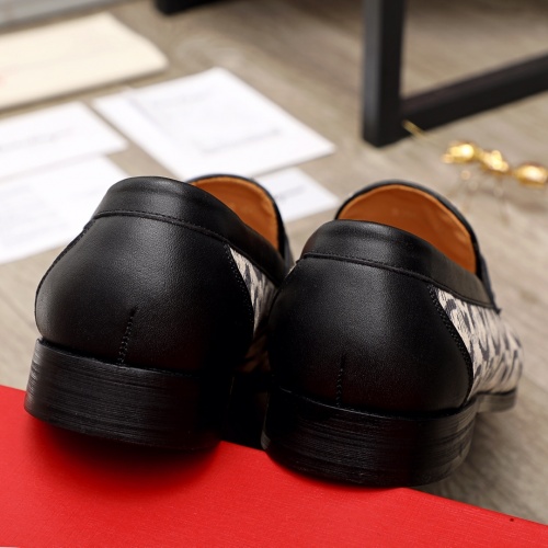 Replica Salvatore Ferragamo Leather Shoes For Men #926550 $76.00 USD for Wholesale
