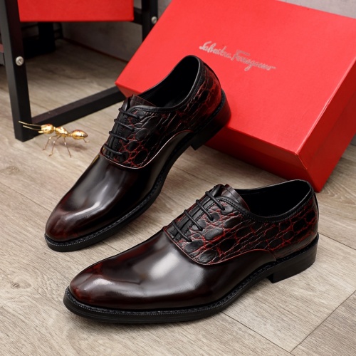 Salvatore Ferragamo Leather Shoes For Men #926552 $82.00 USD, Wholesale Replica Salvatore Ferragamo Leather Shoes