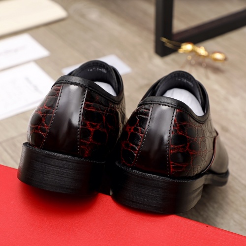 Replica Salvatore Ferragamo Leather Shoes For Men #926552 $82.00 USD for Wholesale