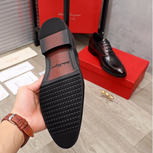 Replica Salvatore Ferragamo Leather Shoes For Men #926552 $82.00 USD for Wholesale