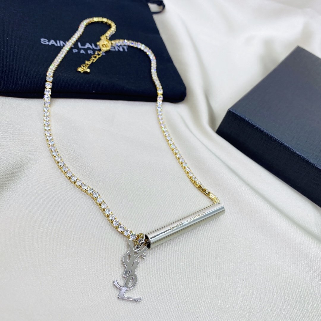 saint laurent ysl necklace