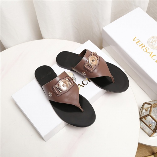 Replica Versace Slippers For Women #926798 $68.00 USD for Wholesale