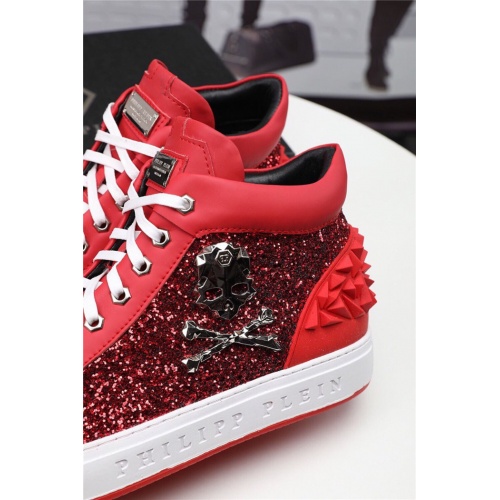 Replica Philipp Plein PP High Tops Shoes For Men #927305 $82.00 USD for Wholesale