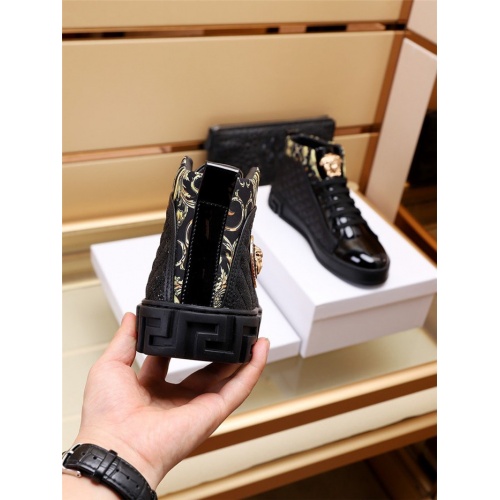 Replica Versace High Tops Shoes For Men #927560 $82.00 USD for Wholesale