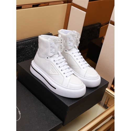 Prada High Tops Shoes For Men #927569 $88.00 USD, Wholesale Replica Prada High Top Shoes