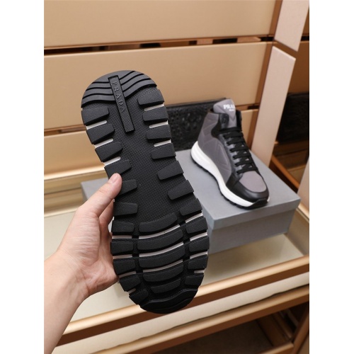Replica Prada High Tops Shoes For Men #927571 $92.00 USD for Wholesale