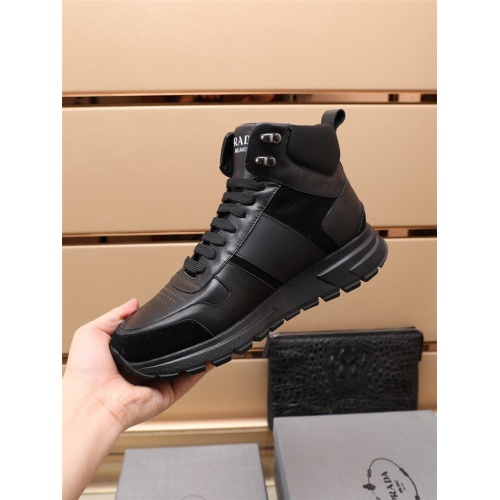 Replica Prada High Tops Shoes For Men #927574 $96.00 USD for Wholesale