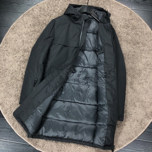 Replica Prada Down Coat Long Sleeved For Men #928075 $128.00 USD for Wholesale