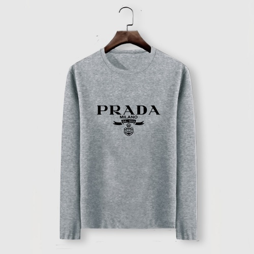 Prada T-Shirts Long Sleeved For Men #928089 $29.00 USD, Wholesale Replica Prada T-Shirts