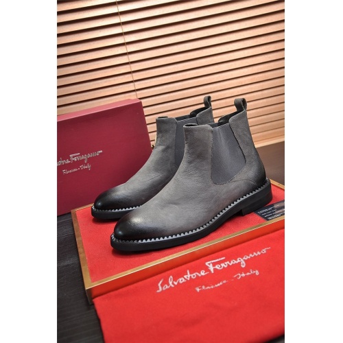 Salvatore Ferragamo Boots For Men #928164 $130.00 USD, Wholesale Replica Salvatore Ferragamo Boots