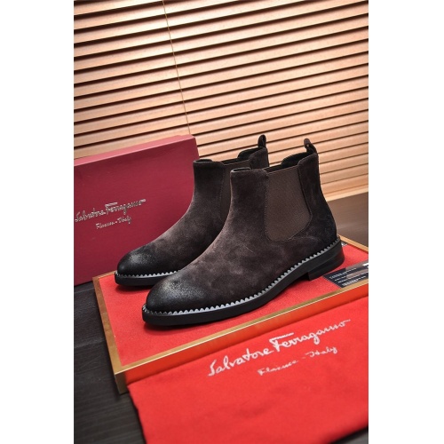 Salvatore Ferragamo Boots For Men #928165 $130.00 USD, Wholesale Replica Salvatore Ferragamo Boots