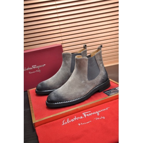 Salvatore Ferragamo Boots For Men #928166 $130.00 USD, Wholesale Replica Salvatore Ferragamo Boots