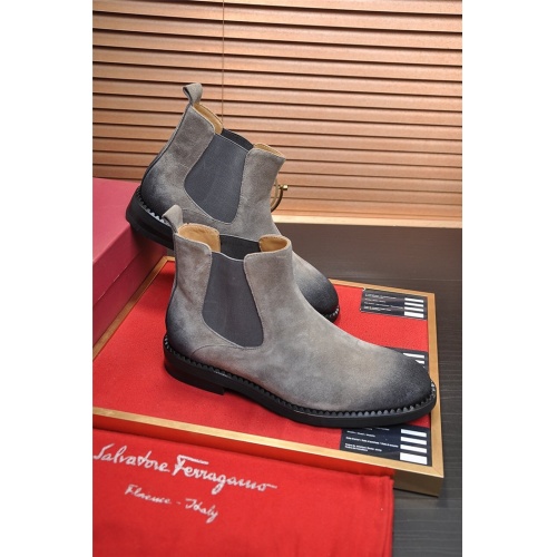 Replica Salvatore Ferragamo Boots For Men #928166 $130.00 USD for Wholesale