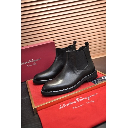 Salvatore Ferragamo Boots For Men #928168 $130.00 USD, Wholesale Replica Salvatore Ferragamo Boots