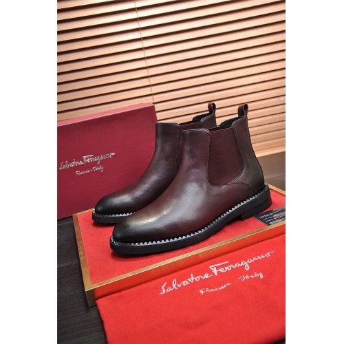 Salvatore Ferragamo Boots For Men #928169 $130.00 USD, Wholesale Replica Salvatore Ferragamo Boots