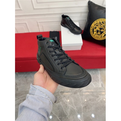 Replica Versace High Tops Shoes For Men #928176 $85.00 USD for Wholesale