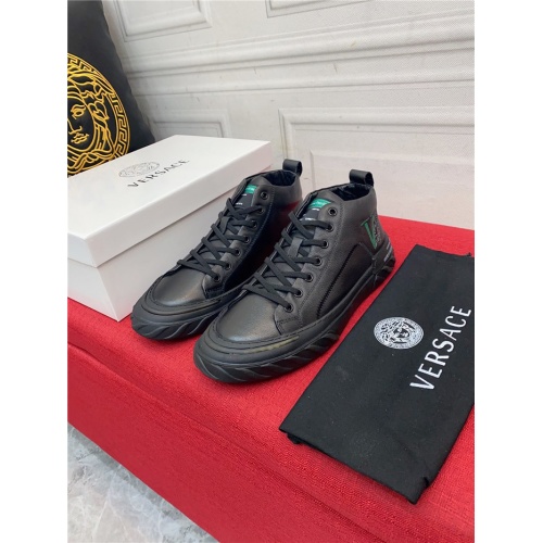 Replica Versace High Tops Shoes For Men #928176 $85.00 USD for Wholesale