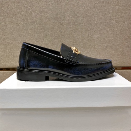 Replica Versace Leather Shoes For Men #928254 $105.00 USD for Wholesale