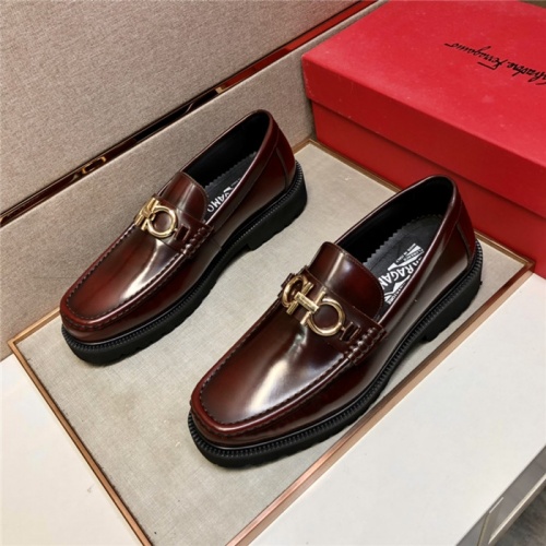 Salvatore Ferragamo Leather Shoes For Men #928259 $102.00 USD, Wholesale Replica Salvatore Ferragamo Leather Shoes