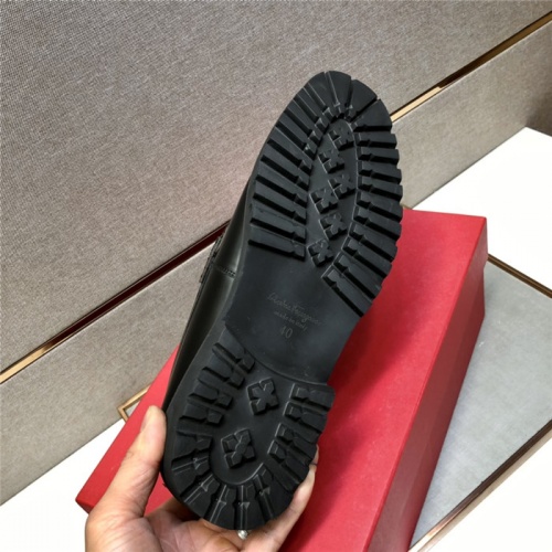 Replica Salvatore Ferragamo Leather Shoes For Men #928260 $102.00 USD for Wholesale