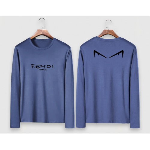 Fendi T-Shirts Long Sleeved For Men #928501 $29.00 USD, Wholesale Replica Fendi T-Shirts