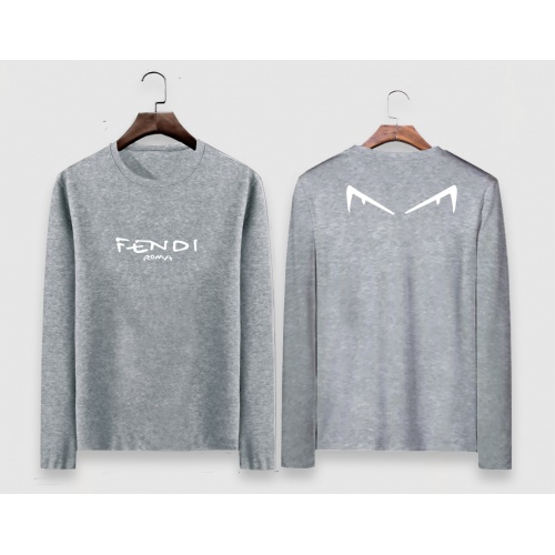 Fendi T-Shirts Long Sleeved For Men #928505 $29.00 USD, Wholesale Replica Fendi T-Shirts