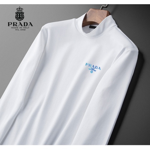 Replica Prada T-Shirts Long Sleeved For Men #928609 $36.00 USD for Wholesale