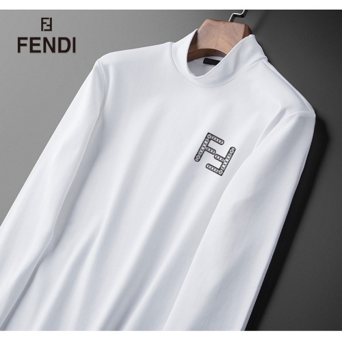 Replica Fendi T-Shirts Long Sleeved For Men #928753 $36.00 USD for Wholesale