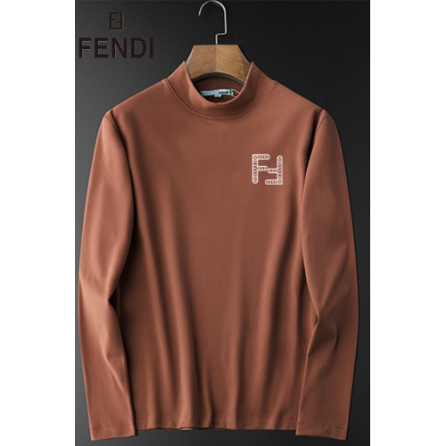 Fendi T-Shirts Long Sleeved For Men #928755 $36.00 USD, Wholesale Replica Fendi T-Shirts
