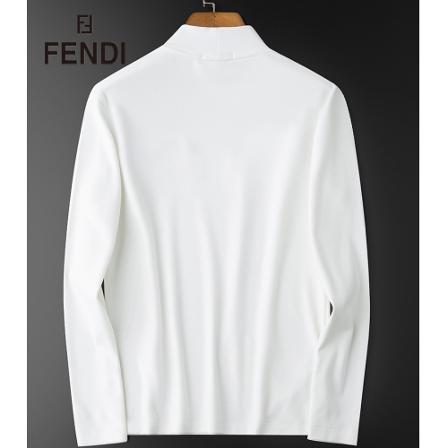 Replica Fendi T-Shirts Long Sleeved For Men #928758 $36.00 USD for Wholesale