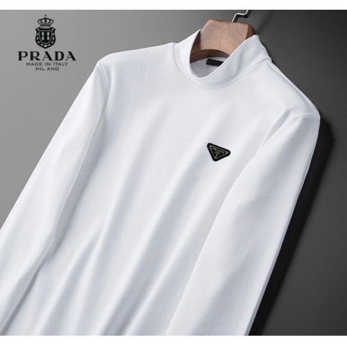 Replica Prada T-Shirts Long Sleeved For Men #928773 $36.00 USD for Wholesale