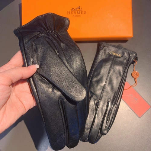 Replica Hermes Gloves For Women #929057 $52.00 USD for Wholesale