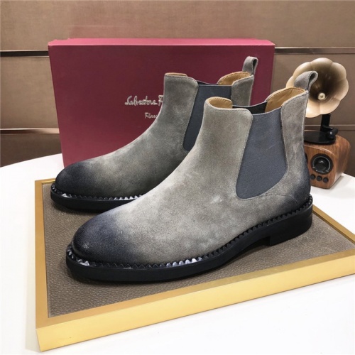 Salvatore Ferragamo Boots For Men #929183 $130.00 USD, Wholesale Replica Salvatore Ferragamo Boots