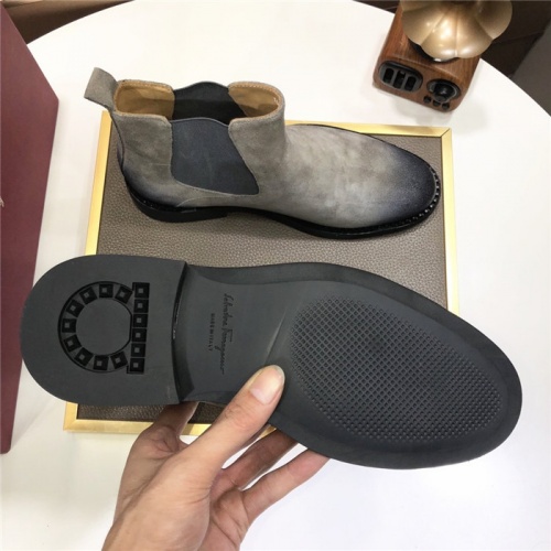 Replica Salvatore Ferragamo Boots For Men #929183 $130.00 USD for Wholesale