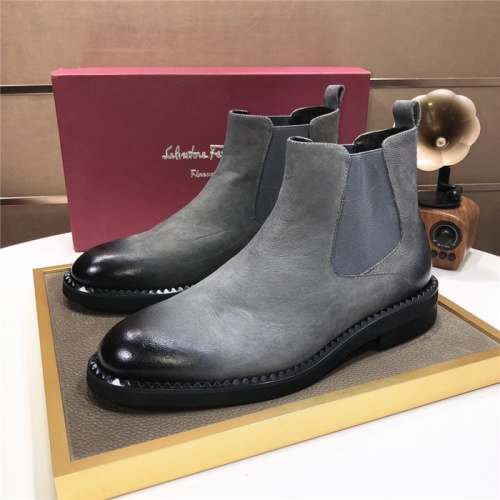 Salvatore Ferragamo Boots For Men #929184 $130.00 USD, Wholesale Replica Salvatore Ferragamo Boots