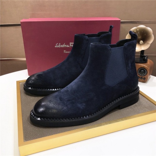 Salvatore Ferragamo Boots For Men #929185 $130.00 USD, Wholesale Replica Salvatore Ferragamo Boots