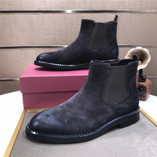 Replica Salvatore Ferragamo Boots For Men #929186 $130.00 USD for Wholesale