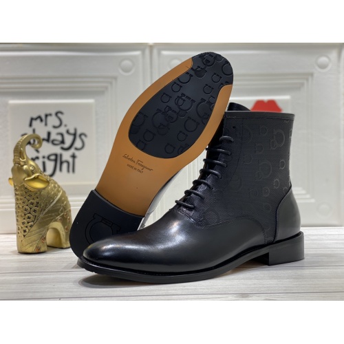 Salvatore Ferragamo Boots For Men #929295 $112.00 USD, Wholesale Replica Salvatore Ferragamo Boots
