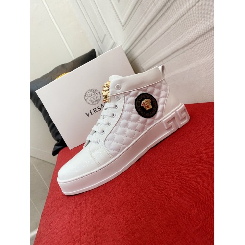 Replica Versace High Tops Shoes For Men #929609 $76.00 USD for Wholesale