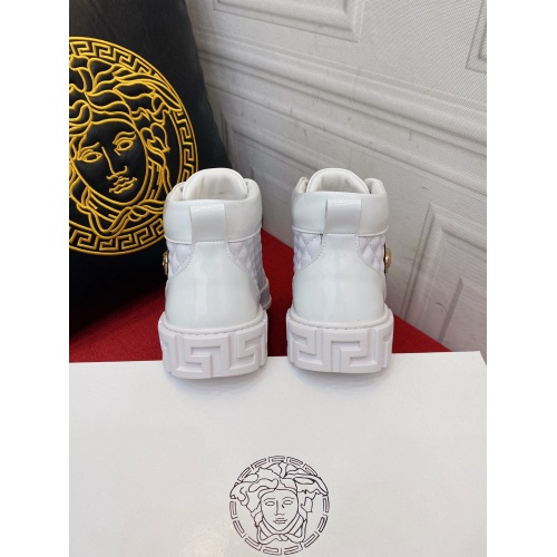 Replica Versace High Tops Shoes For Men #929609 $76.00 USD for Wholesale