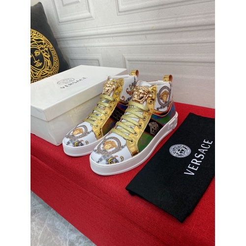 Replica Versace High Tops Shoes For Men #929612 $76.00 USD for Wholesale