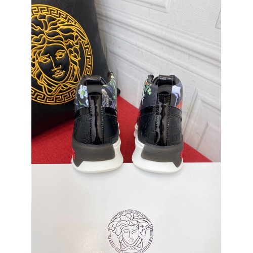 Replica Versace High Tops Shoes For Men #929616 $80.00 USD for Wholesale