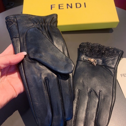Replica Fendi Gloves For Women #929795 $56.00 USD for Wholesale