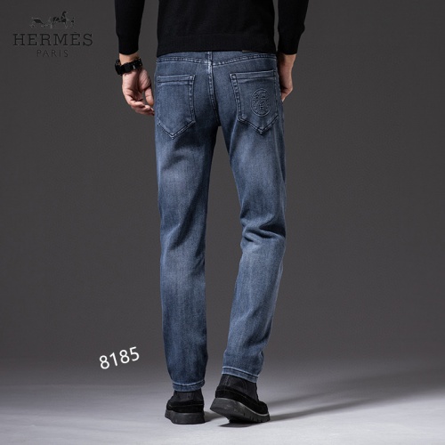 Replica Hermes Jeans For Men #929896 $48.00 USD for Wholesale